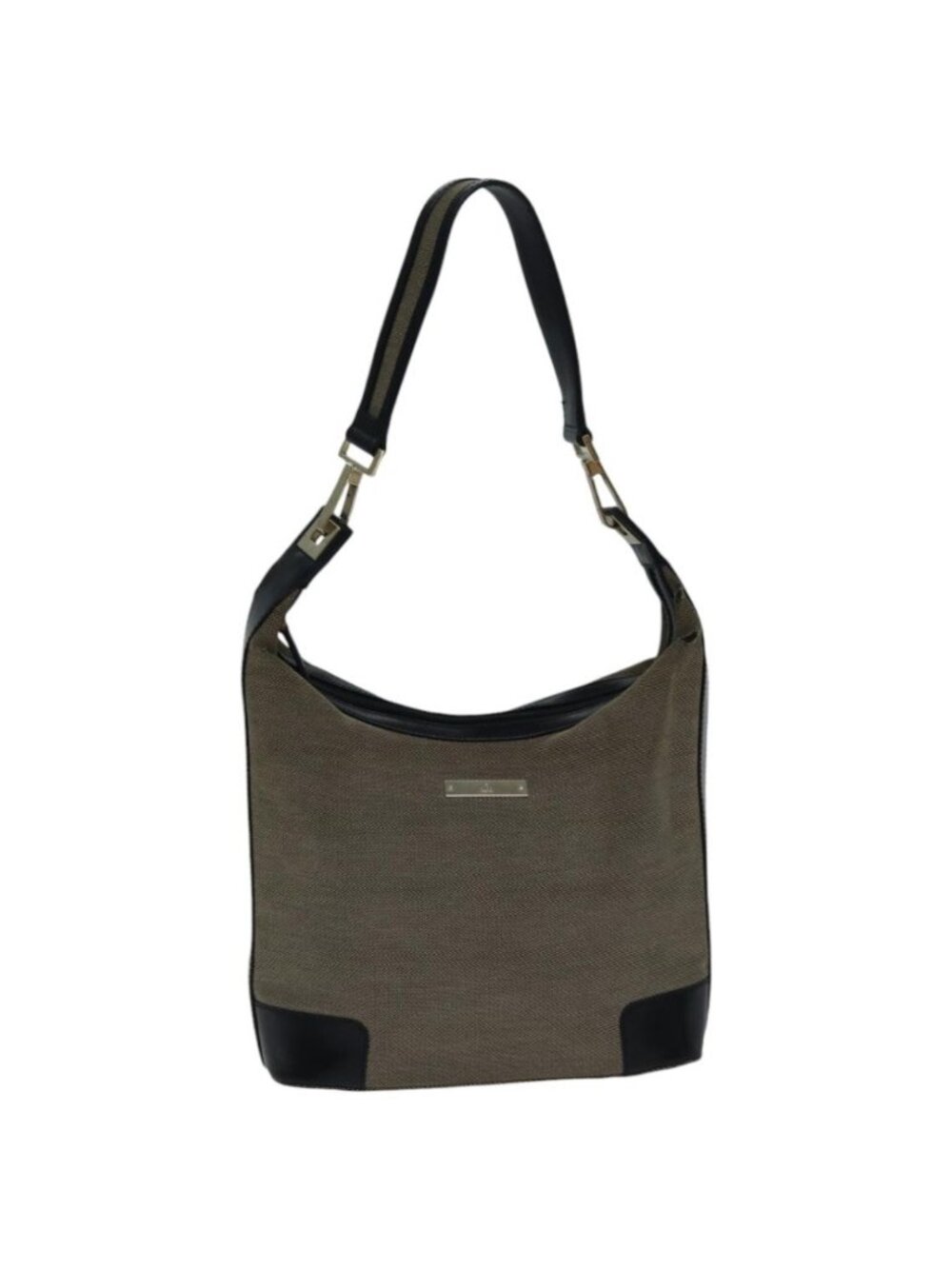 GUCCI Shoulder Bag Canvas Beige